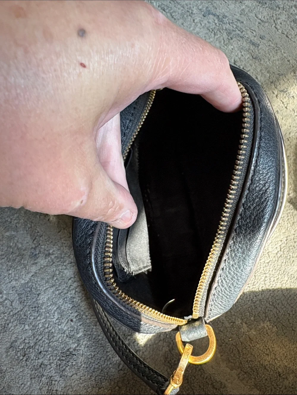 Tory Burch McGraw Black Leather Round Crossbody with Tassels